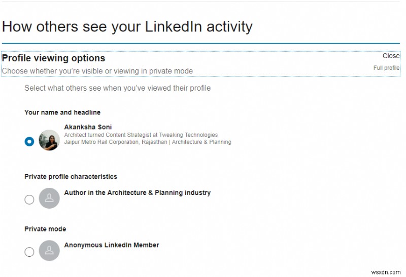 วิธีบล็อกคนใน LinkedIn โดยไม่ต้องไปที่โปรไฟล์ 