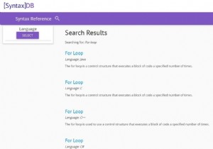 SyntaxDB:เครื่องมือค้นหาที่ทำให้ชีวิตของโปรแกรมเมอร์ทุกคนเป็นเรื่องง่าย 