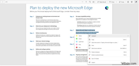 Microsoft Edge ได้รับคุณลักษณะ PDF ใหม่เพื่อแข่งขันกับ Google Chrome