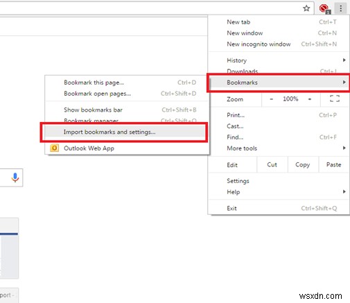 วิธีการนำเข้าบุ๊กมาร์กไปยัง Google Chrome จากเบราว์เซอร์อื่น