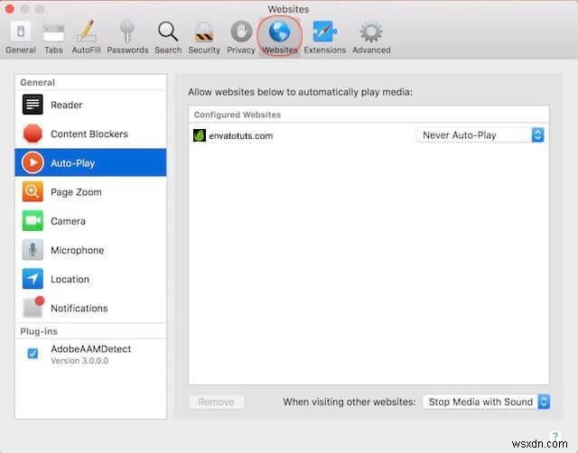 บล็อกวิดีโอที่เล่นอัตโนมัติใน Safari บน macOS High Sierra