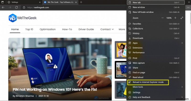 วิธีใช้ Internet Explorer บน Windows 11