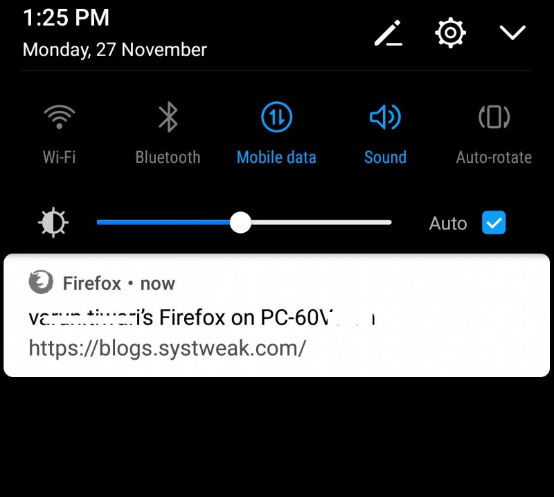 ซิงค์แท็บ Firefox ระหว่างคอมพิวเตอร์และสมาร์ทโฟนของคุณ