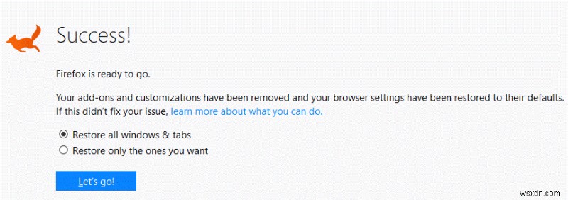 ปรับปรุงการท่องเว็บของคุณด้วย  รีเฟรช Firefox 