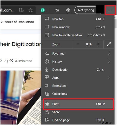 วิธีการบันทึกหน้าเว็บเป็นไฟล์ PDF บน Chrome และ Microsoft Edge