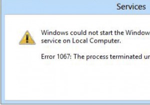 วิธีการแก้ไขข้อผิดพลาด 1067:กระบวนการถูกยุติโดยไม่คาดคิด