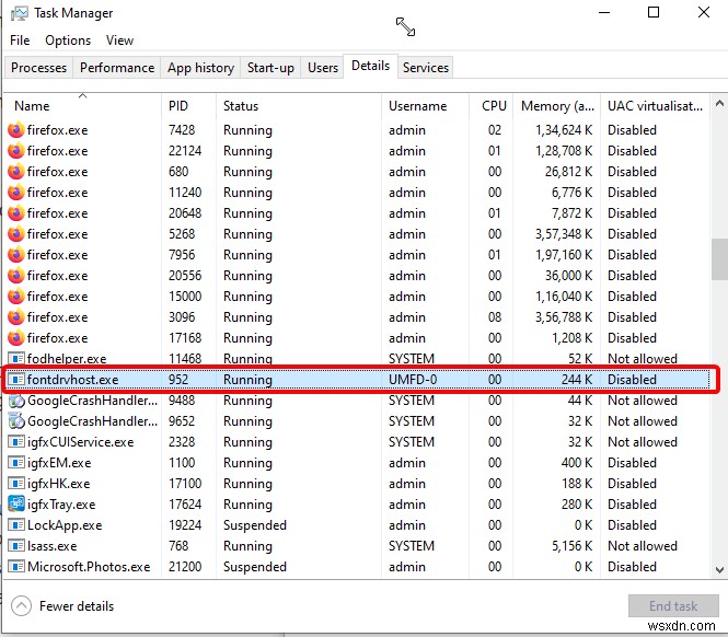 Fontdrvhost.exe คืออะไรและทำไมจึงทำงาน