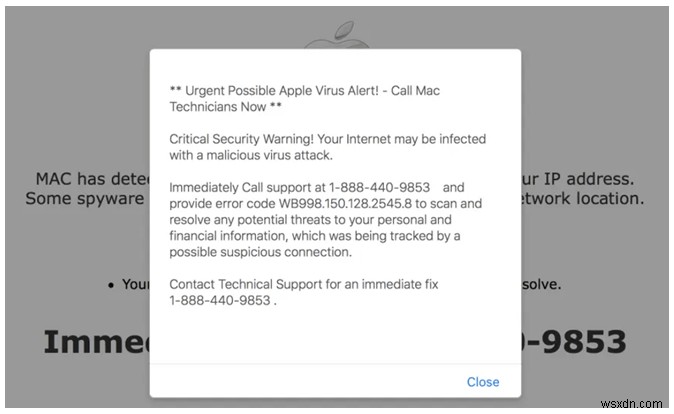 วิธีป้องกันการแจ้งเตือนไวรัสลามกอนาจารจาก “Apple”