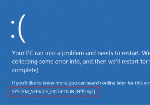 วิธีแก้ไข NTFS.SYS ที่ล้มเหลวใน Windows 10