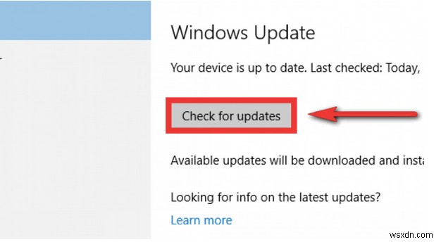 แก้ไข:ตรวจหาปุ่มอัปเดตที่หายไปใน Windows 10