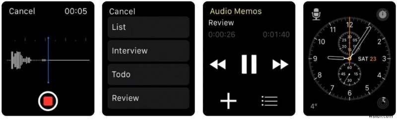 แอพบันทึกเสียงของ Apple Watch จะลบโน้ตทันที 