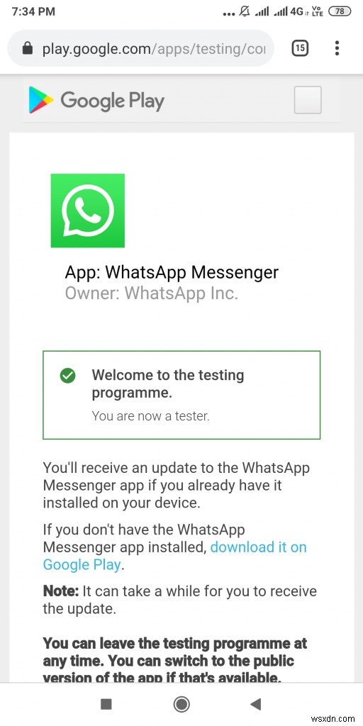 วิธีที่จะเป็นผู้ทดสอบ WhatsApp Beta สำหรับ Android