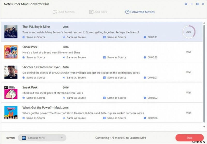 วิธีการแปลง M4V เป็น MP4?