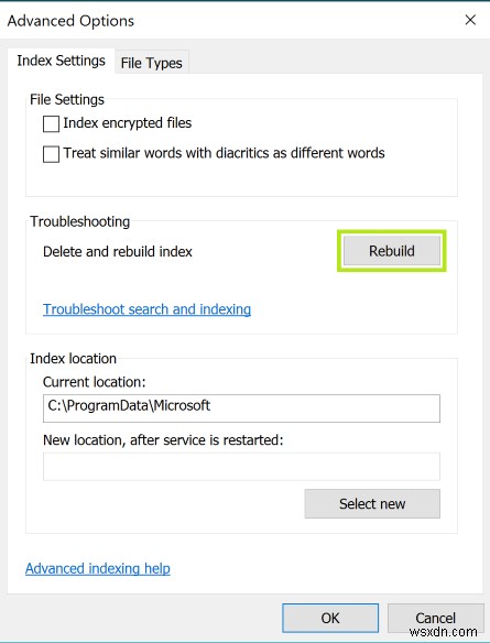 วิธีแก้ปัญหาการค้นหา Outlook