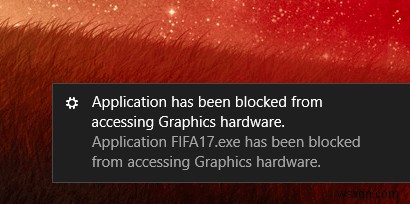 วิธีแก้ไข  แอปพลิเคชันถูกบล็อกไม่ให้เข้าถึงฮาร์ดแวร์กราฟิก 