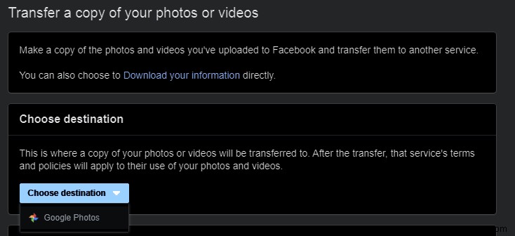 วิธีโอนรูปภาพและวิดีโอจาก Facebook ไปยัง Google Photos