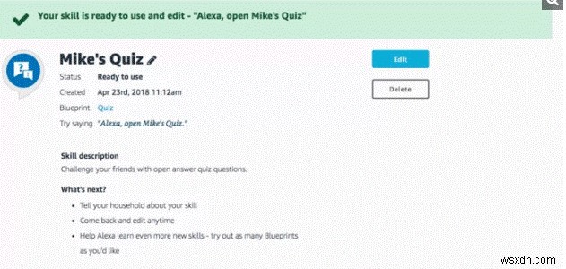 วิธีเริ่มต้นใช้งาน Alexa Skill