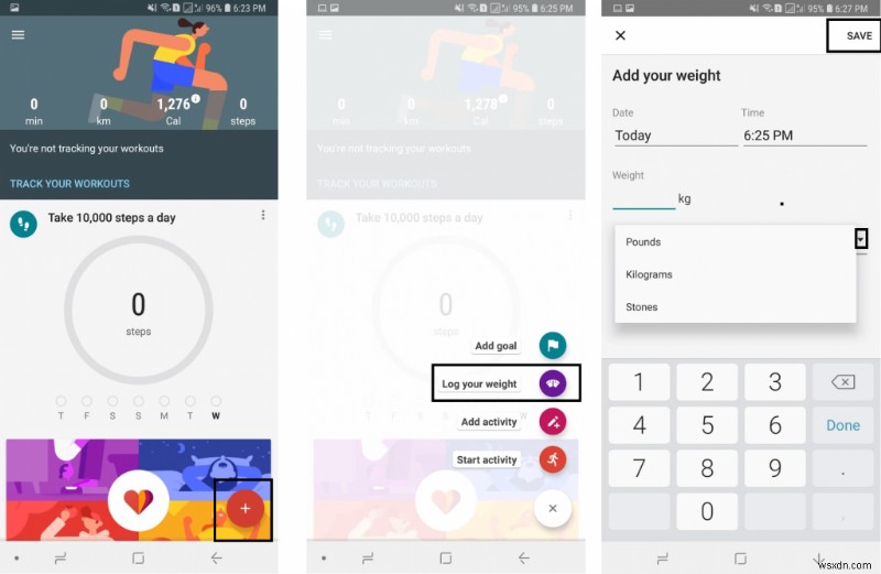 วิธีใช้ Google Fit เพื่อติดตามความดันโลหิต น้ำหนัก และการออกกำลังกาย