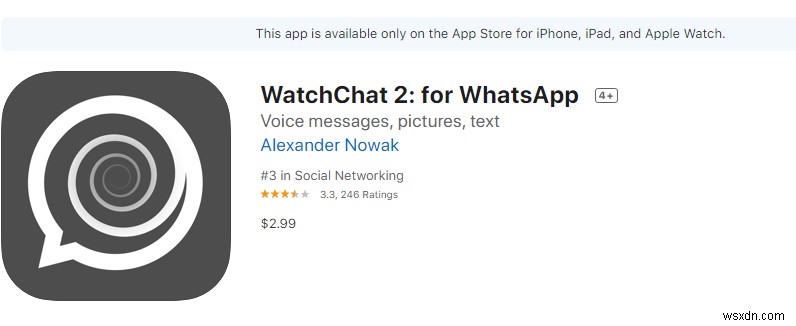 วิธีใช้ WhatsApp บน Apple Watch