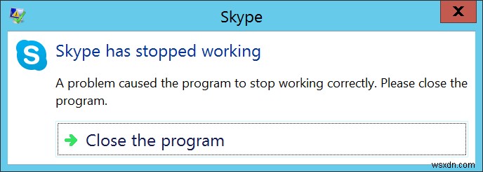 แก้ไข:Skype หยุดทำงานบน Windows 10