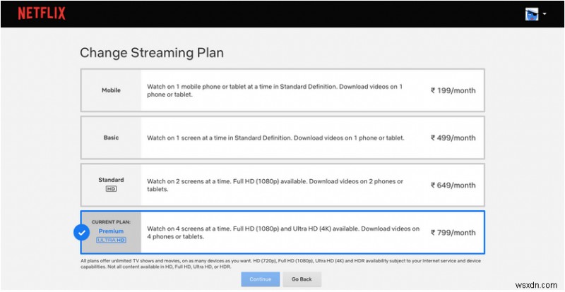 วิธีเปลี่ยนแผน Netflix ของคุณ