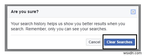 วิธีล้างประวัติการค้นหาบน Facebook