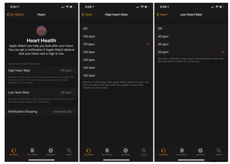 สิ่งที่จะได้รับจากการตรวจสอบอัตราการเต้นของหัวใจของ Apple Watch