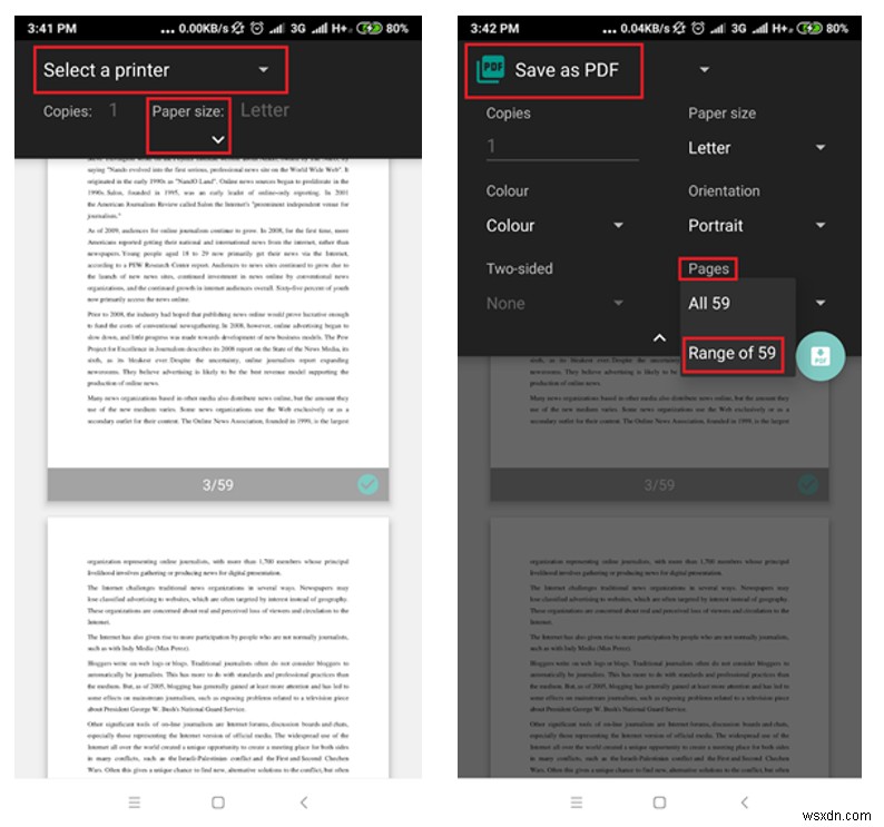 วิธีแยกหน้าจาก PDF ใน Android และ iOS