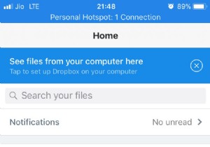 วิธีตั้งรหัสผ่านสำหรับแอป Dropbox บน iPhone