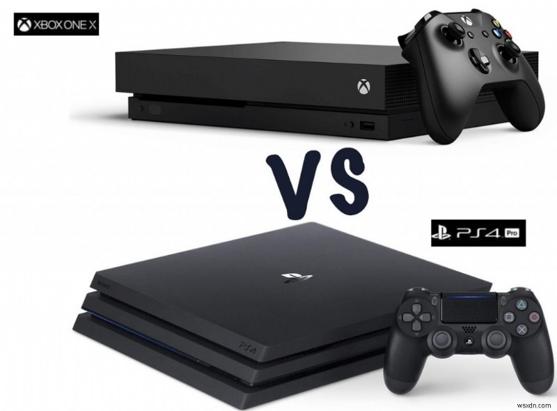 ใครจะชนะการต่อสู้:PlayStation 4 Pro ของ Sony หรือ Xbox One X