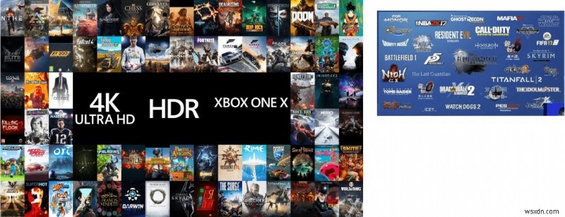 ใครจะชนะการต่อสู้:PlayStation 4 Pro ของ Sony หรือ Xbox One X