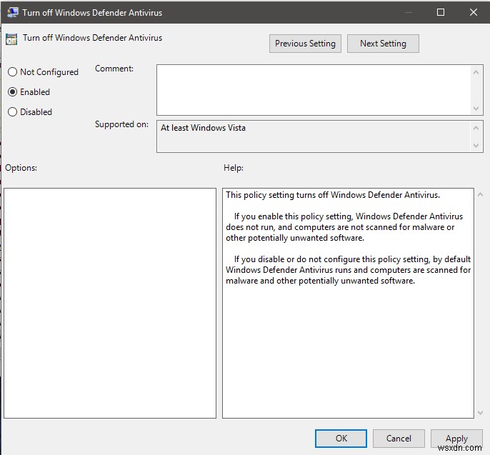 วิธีปิดการใช้งาน Windows Defender ใน Windows 10