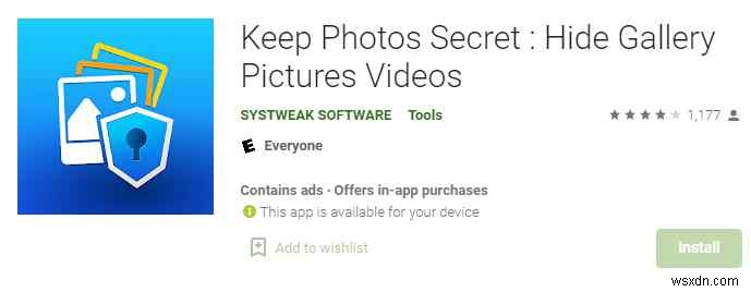 วิธีซ่อนรูปภาพใน Android