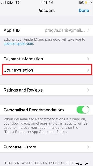 วิธีเปลี่ยนประเทศหรือภูมิภาค Apple ID ของคุณ