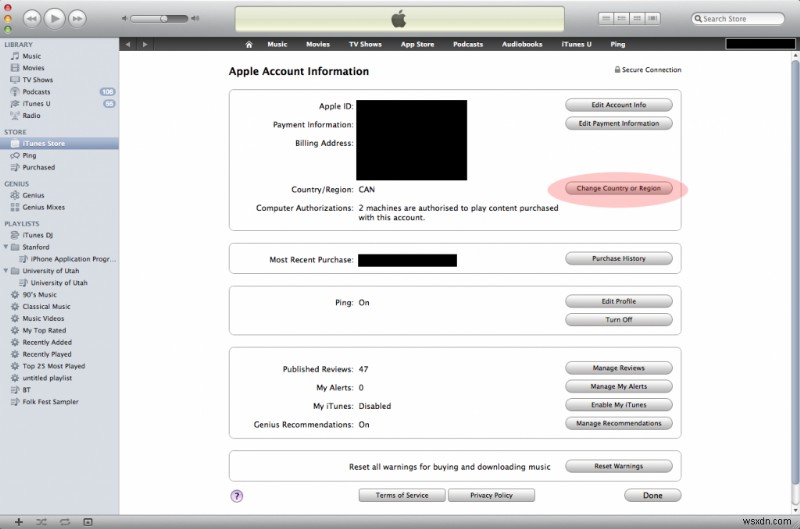 วิธีเปลี่ยนประเทศหรือภูมิภาค Apple ID ของคุณ