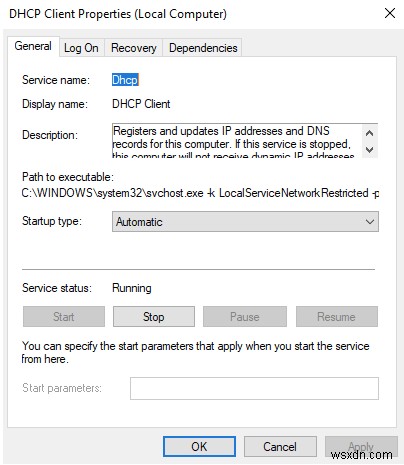 วิธีแก้ไข  ติดต่อเซิร์ฟเวอร์ DHCP ของคุณไม่ได้  ใน Windows 10