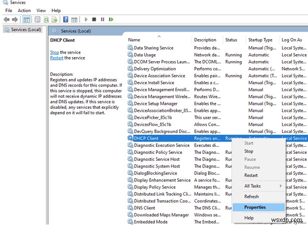 วิธีแก้ไข  ติดต่อเซิร์ฟเวอร์ DHCP ของคุณไม่ได้  ใน Windows 10