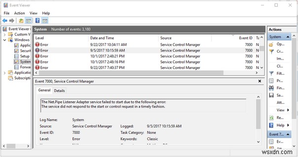 วิธีแก้ไขข้อผิดพลาด Service Control Manager ใน Windows 10
