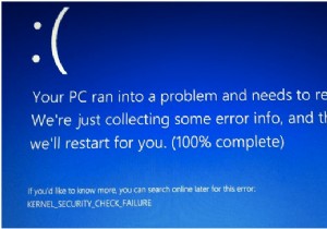 การตรวจสอบความปลอดภัยของเคอร์เนล BSOD ล้มเหลวใน Windows 10