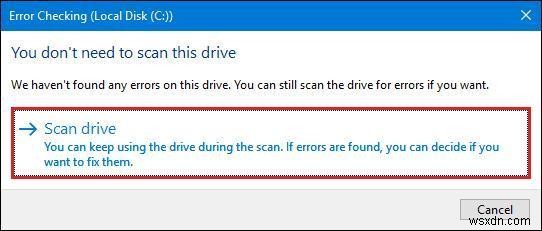 วิธีแก้ไขไดรฟ์ข้อมูลไม่มีข้อผิดพลาดของระบบไฟล์ที่รู้จักใน Windows 10