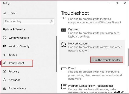 {Resolved}:วิธีแก้ไข Network Adapter ที่หายไปใน Windows 10