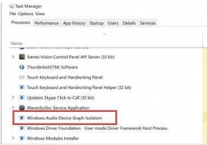 วิธีแก้ไขการแยกกราฟอุปกรณ์เสียงของ Windows (Audiodg.Exe) การใช้ CPU สูง