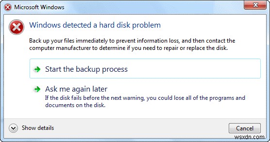 วิธีแก้ไข “Windows ตรวจพบปัญหาฮาร์ดดิสก์” ในพีซีที่ใช้ Windows 10