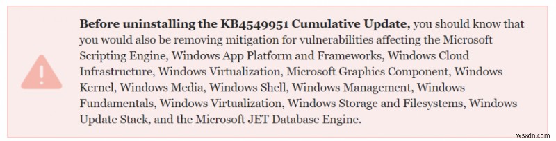 การอัปเกรด Windows 10 KB4549951 ล้มเหลว ทำให้เกิดปัญหาและข้อมูลสูญหาย:วิธีป้องกัน