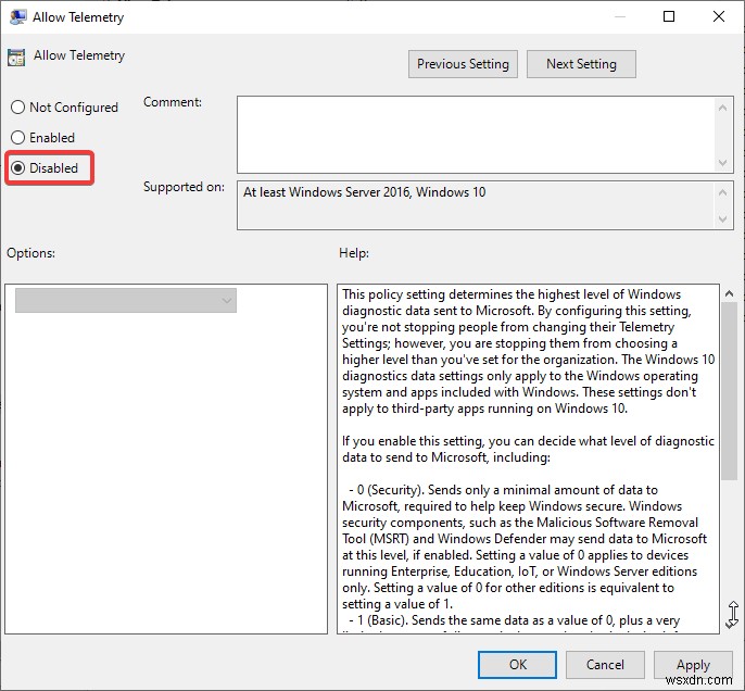 วิธีปิดการใช้งาน Telemetry ที่เข้ากันได้ของ Microsoft บน Windows 10?