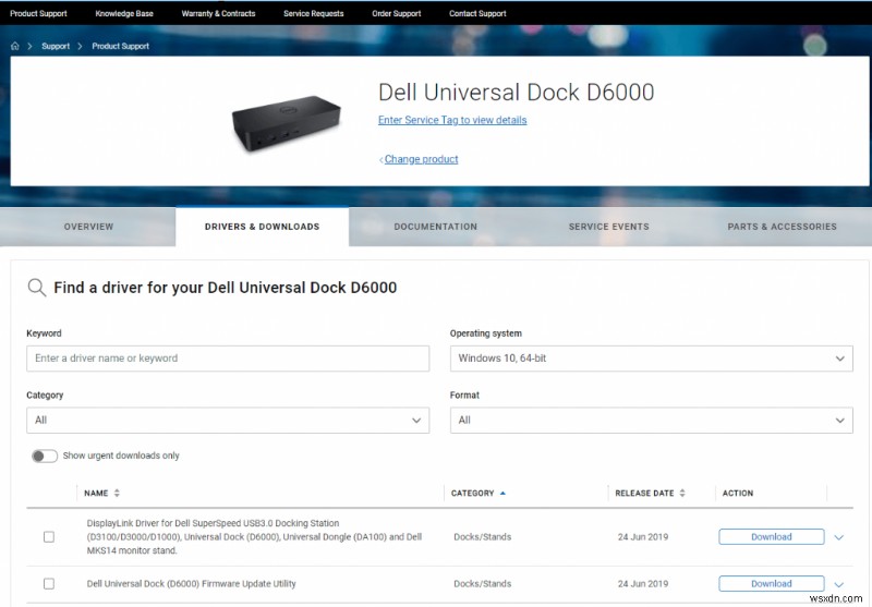 วิธีอัปเดตไดรเวอร์ Dell D6000 บน Windows 10