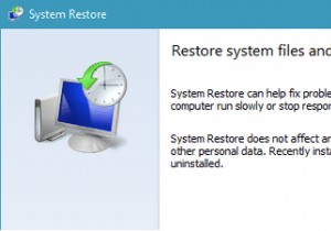 วิธีแก้ไขการคืนค่าระบบไม่สำเร็จ