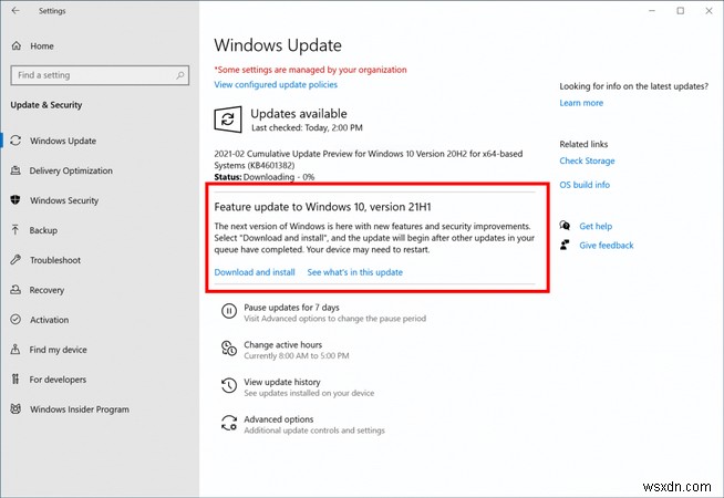 การอัปเดต Windows 10 21H1 – วิธีเพิ่มประสิทธิภาพพีซี ดาวน์โหลด และอื่นๆ อีกมากมาย