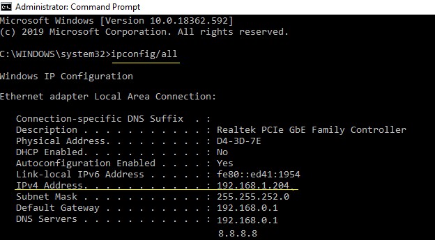 ขั้นตอนในการเปลี่ยนที่อยู่ IP ของคุณใน Windows 10