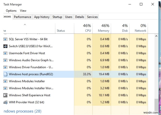 [แก้ไข] Windows Host Process Rundll32 บนการใช้งาน CPU สูง